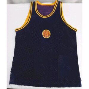 Pro Sport Men Leather Mesh  Basketball Jersey T Shirts Sleeveless Side Zipper